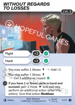 Without Regards to Losses — printed card scan (Level 3)