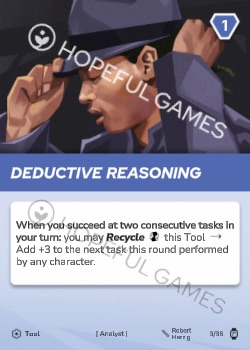 Deductive Reasoning — printed card scan