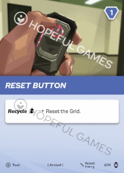 Reset Button — printed card scan