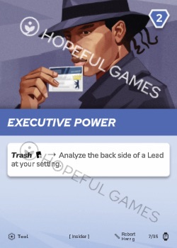 Executive Power — printed card scan