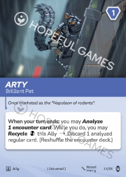 Arty — printed card scan