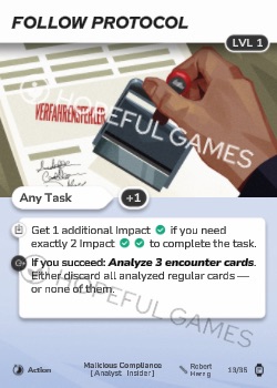 Follow Protocol — printed card scan (Level 1)