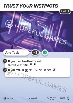 Trust Your Instincts — printed card scan (Level 1)