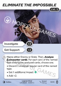 Eliminate the Impossible — printed card scan (Level 2)
