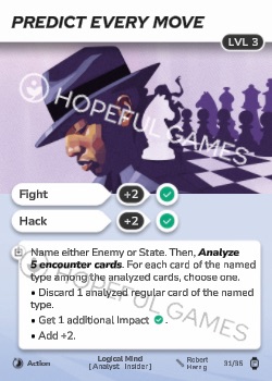 Predict Every Move — printed card scan (Level 3)