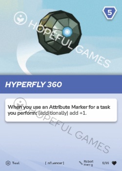 Hyperfly 360 — printed card scan