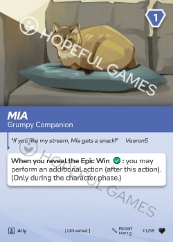 Mia — printed card scan