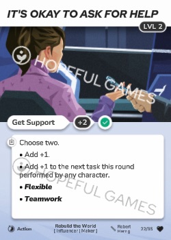 It's Okay to Ask for Help — printed card scan (Level 2)