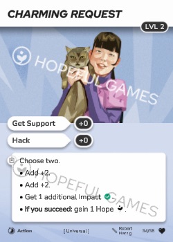 Charming Request — printed card scan (Level 2)