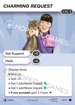 Charming Request — printed card scan (Level 3)